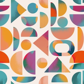Colorful pattern - Bauhaus style