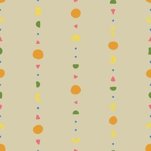 Basic fruit groups - neutral background (Fruity faces collection) Medium scale