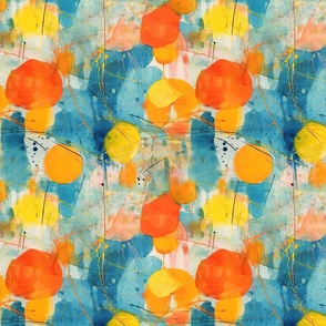 Sunlit Citrus Tapestry