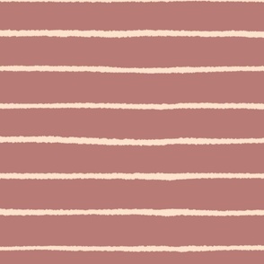 Horizontal Stripes - Red - JUMBO 24x24