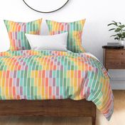 Wide-broad-vertical-rainbow-stripes-in-muted-vintage-colours-on-beige-XL-jumbo-vs