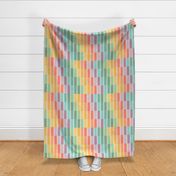 Wide-broad-vertical-rainbow-stripes-in-muted-vintage-colours-on-beige-XL-jumbo-vs