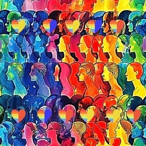 Rainbow Faces 1