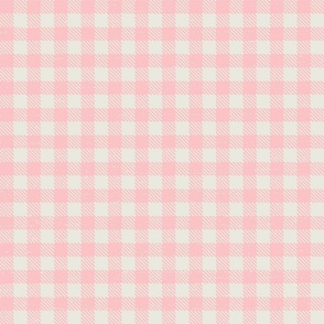 checkers pink on off white l medium