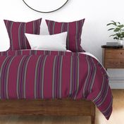 Strip Stripe Flare maroon