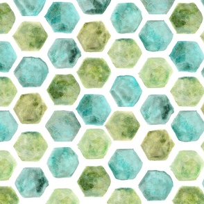 Aqua Honeycomb (Smaller)