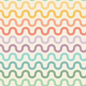 Geometric-waves-in-muted-vintage-rainbow-colours-on-retro-beige-white-XL-jumbo