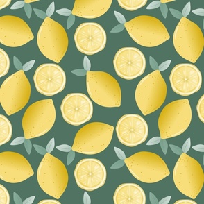 Lemons and Leafs on Green