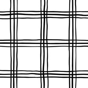 Picnic Lines (jumbo), white and black