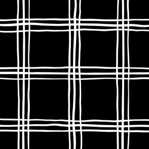 Picnic Lines (jumbo), black and white