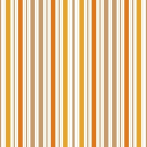 Autumn Candy Corn Stripes / Cottagecore / Halloween / Medium