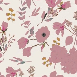 Romantic Pattern pink and beige