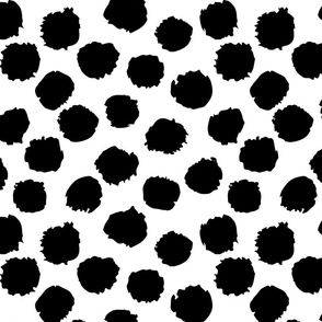 Dotty Roar Spots (jumbo), white and black 