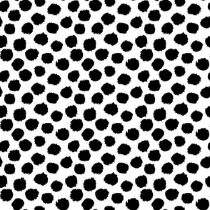 Dotty Roar Spots (large), white and black 