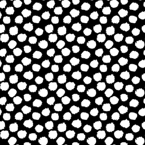 Dotty Roar Spots (large), black and white