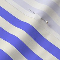 Small Cabana stripe - Crocus Blue and cream white - Candy stripe - Awning stripes - nautical - Striped wallpaper - resort coastal sunbrella