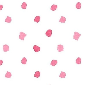 Big Watercolor Pink Polka dots