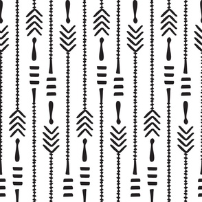 Arrows Zigzag (x-large), white and black