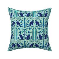 Pawpyrus cats in lapis_6inch