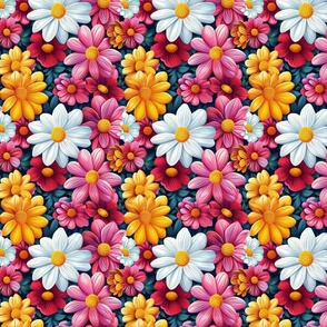 Colorful Daisies