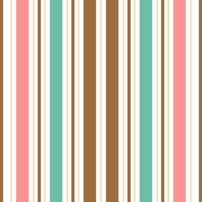 Sweet Seaside Neapolitan Ice Cream Stripes / Medium