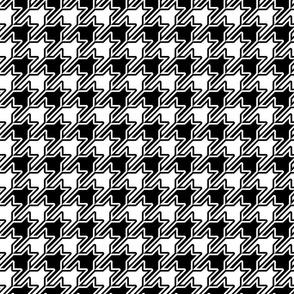 Houndstooth Echo (large) black and white