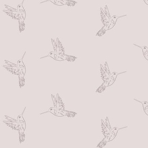 Hummingbirds, Pink, Blush, Birds, Nature, Duvets, Wallpaper, Tablecloths, JG_Anchor_Designs