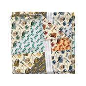 All Four Colors -18x21 Fat Quarter DI Y Project Cut and Sew Bandana Wizard World Green, Red, Blue, Yellow