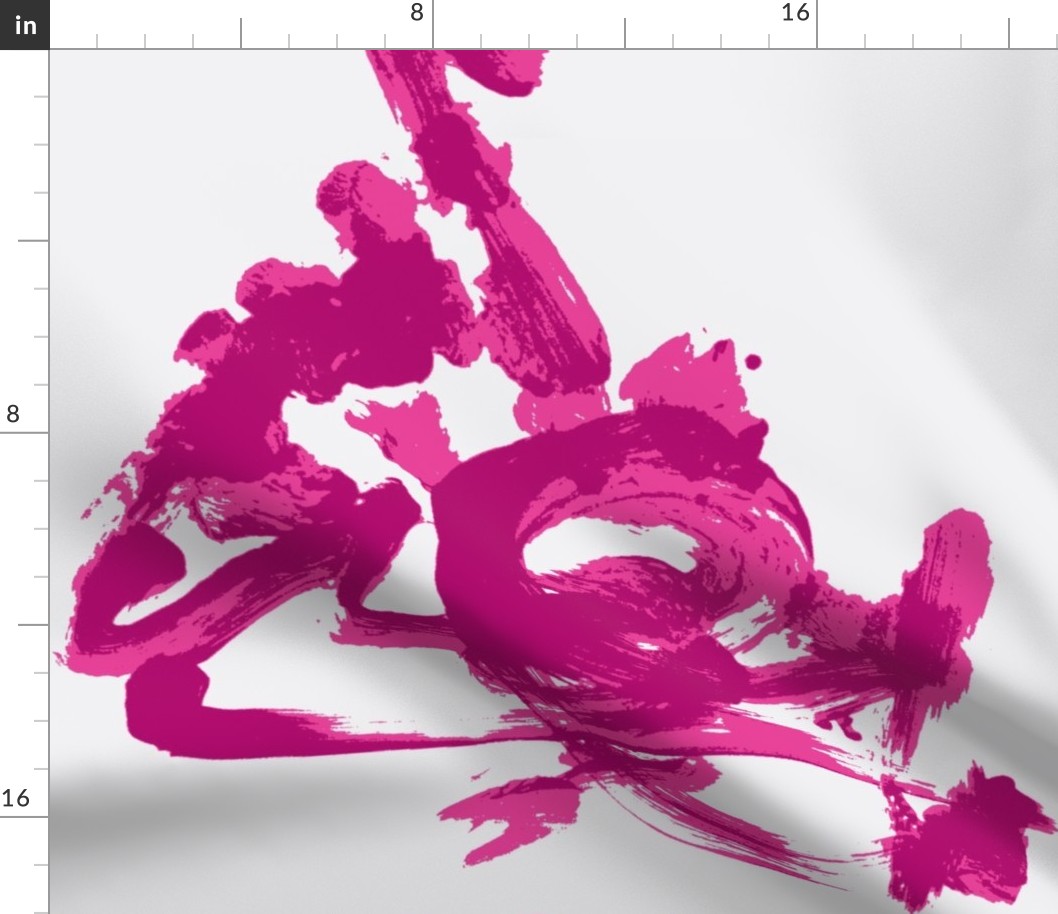 Large fuchsia brushstrokes