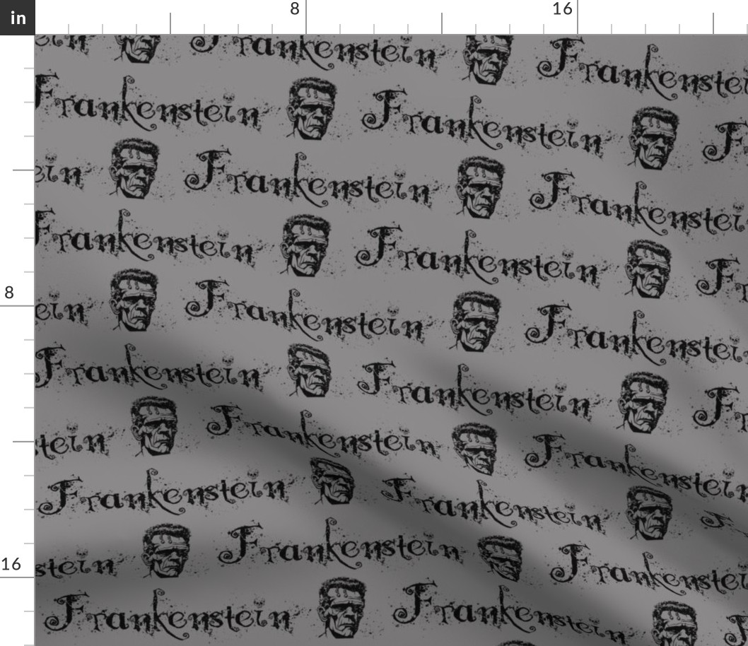 Frankenstein's Monster Name on Gray