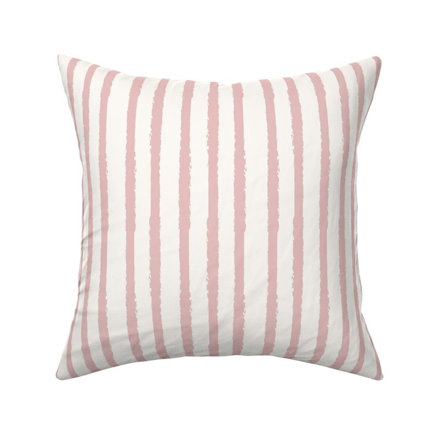 Rosy Pink Stripe / Medium / stripes pink and white / Pearl White