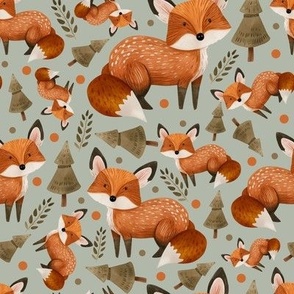 Woodland Friends Fox 6 by Norlie Studio