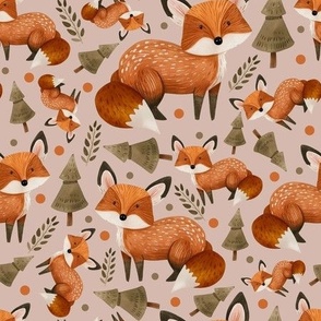 Woodland Friends Fox 5 by Norlie Studio 