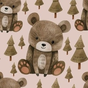 Woodland Friends Bear 11 by Norlie Studio