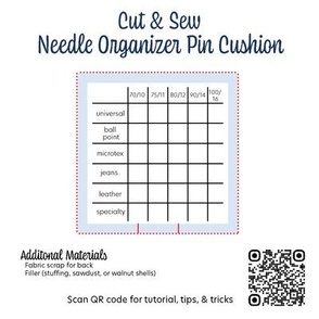DIY Needle Organizer Pin Cushion Panel