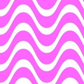 White and Pink Wave Pattern