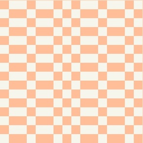 Peach Fuzz Checkerboard