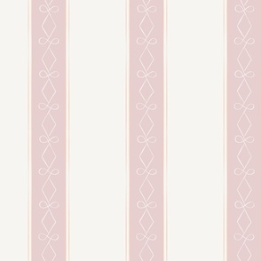 Large - Infinite Diamond Stripe - Peachy Rose