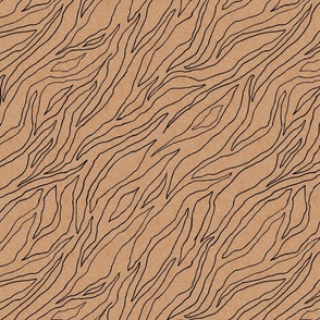 7x7-inch Zebra Skin – zebra skin line drawing 