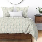 custom request - Cozy organic neutral wallpaper - blue gray cream reverse- large scale