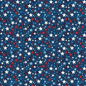 Red, White & Blue Stars - medium 