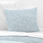 Soothing waves in grey blue
