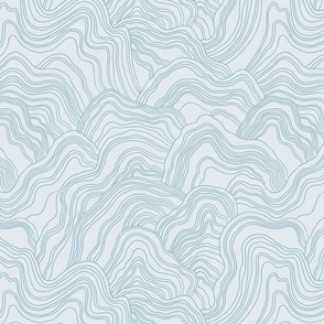 Soothing waves in grey blue