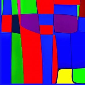 rectangles red blue yellow L
