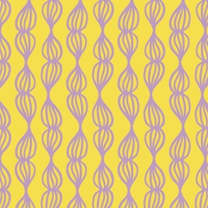 abstract curved yellow and purple