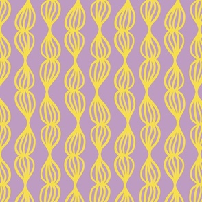 abstract curved purple and yellow