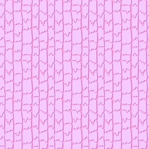 Abstract lavender shapes on pink Small