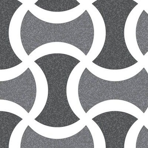 Axe Head Tiles in Gray by Shari Armstrong Designs