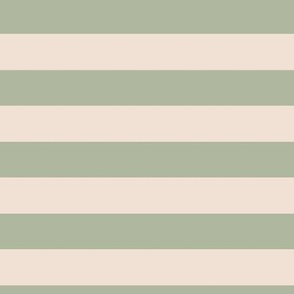 MEDIUM HORIZONTAL STRIPE SAGE GREEN