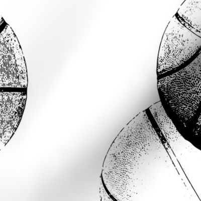 basketball X-ray_ black on white